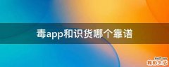毒app和识货哪个靠谱