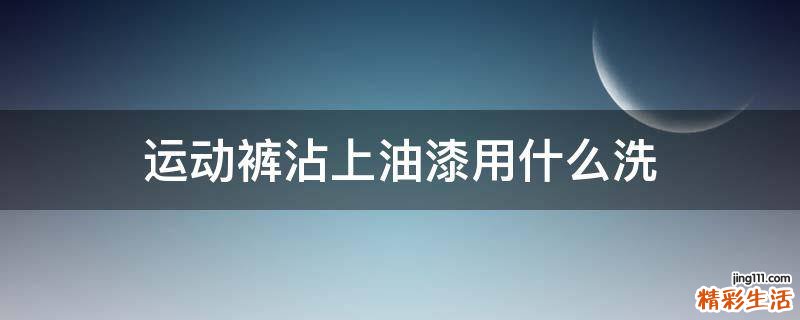 运动裤沾上油漆用什么洗