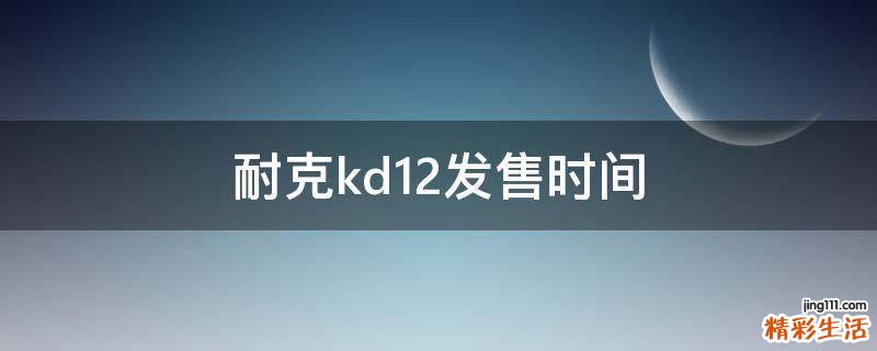 耐克kd12发售时间
