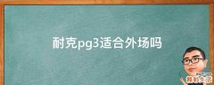 耐克pg3适合外场吗