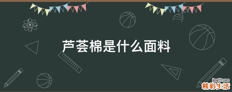 芦荟棉是什么面料