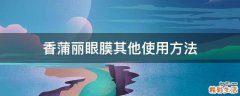香蒲丽眼膜其他使用方法