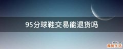 95分球鞋交易能退货吗