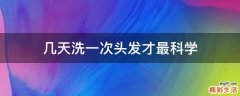 几天洗一次头发才最科学