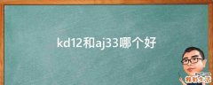 kd12和aj33哪个好