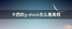 卡西欧g-shock怎么看真假