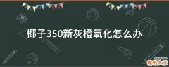 椰子350新灰橙氧化怎么办