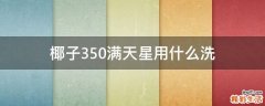 椰子350满天星用什么洗