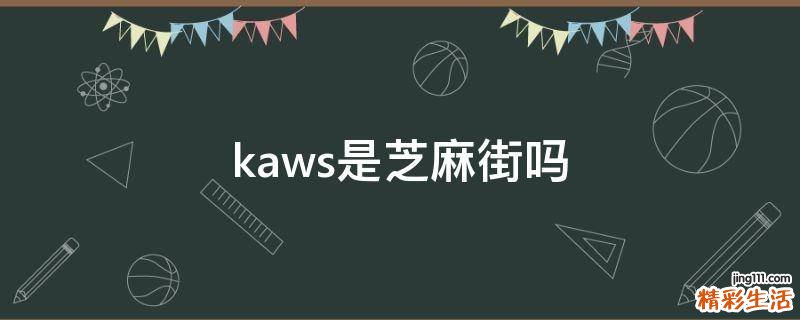 kaws是芝麻街吗