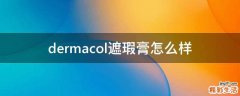 dermacol遮瑕膏怎么样
