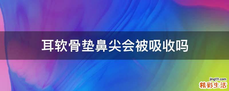 耳软骨垫鼻尖会被吸收吗