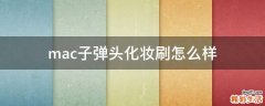 mac子弹头化妆刷怎么样
