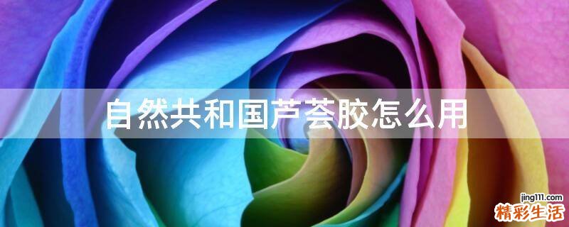 自然共和国芦荟胶怎么用