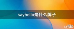 sayhello是什么牌子