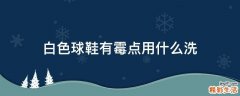 白色球鞋有霉点用什么洗