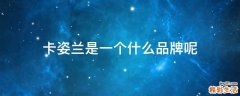 卡姿兰是一个什么品牌呢