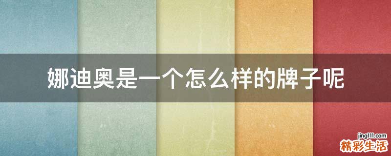 娜迪奥是一个怎么样的牌子呢