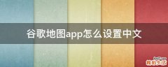 谷歌地图app怎么设置中文