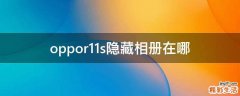 oppor11s隐藏相册在哪