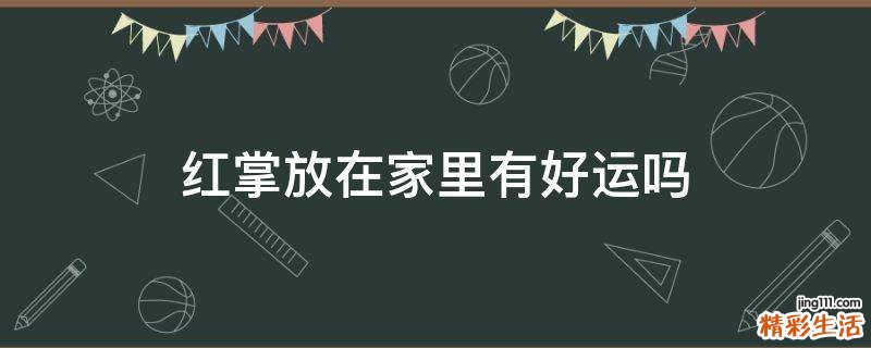 红掌放在家里有好运吗