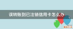 误转账到已注销信用卡怎么办