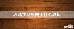 玻璃饮料瓶属于什么垃圾