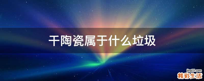 干陶瓷属于什么垃圾