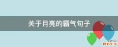 关于月亮的霸气句子