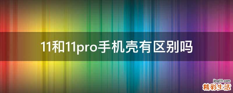 11和11pro手机壳有区别吗