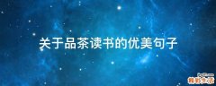 关于品茶读书的优美句子