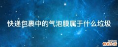 快递包裹中的气泡膜属于什么垃圾