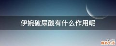 伊婉破尿酸有什么作用呢