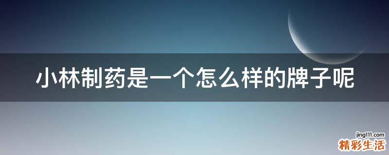 小林制药是一个怎么样的牌子呢