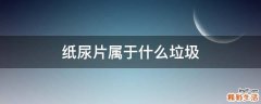 纸尿片属于什么垃圾