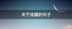 关于炫耀的句子