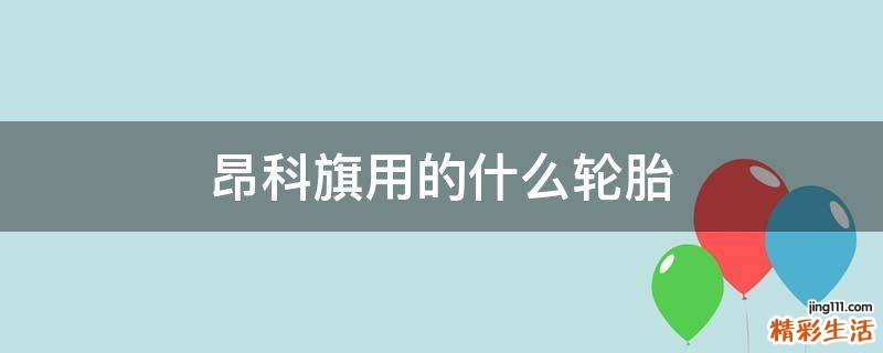 昂科旗用的什么轮胎