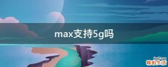 max支持5g吗