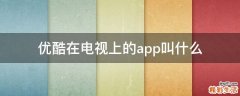 优酷在电视上的app叫什么