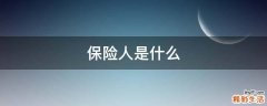 保险人是什么