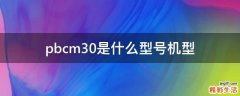 pbcm30是什么型号机型