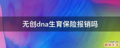 无创dna生育保险报销吗