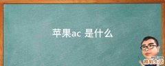 苹果ac+是什么