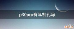 p30pro有耳机孔吗