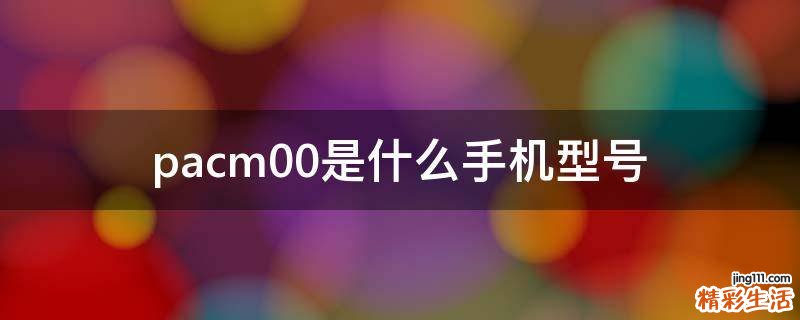 pacm00是什么手机型号