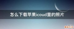怎么下载苹果icoud里的照片
