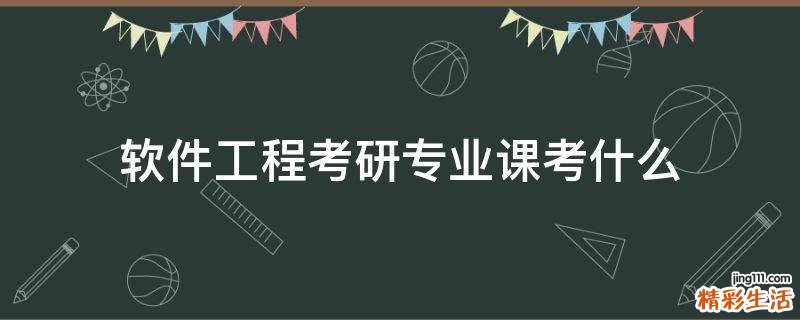 软件工程考研专业课考什么