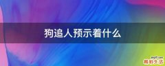 狗追人预示着什么