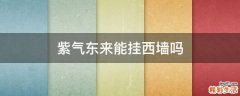 紫气东来能挂西墙吗