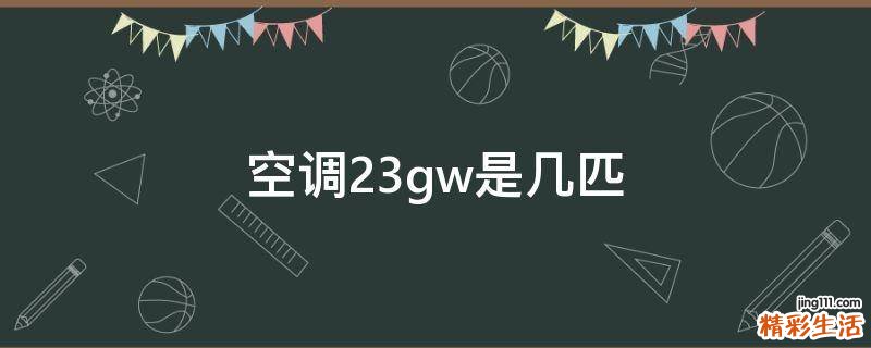 空调23gw是几匹
