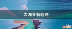 太湖鱼有哪些